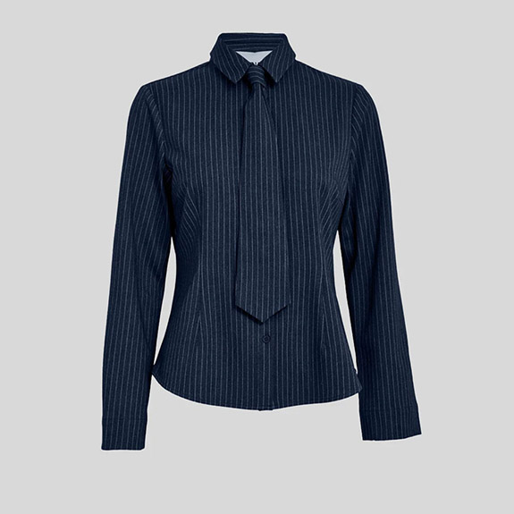 Skjorta Jelene Pinstripe Mrkbl MINUS