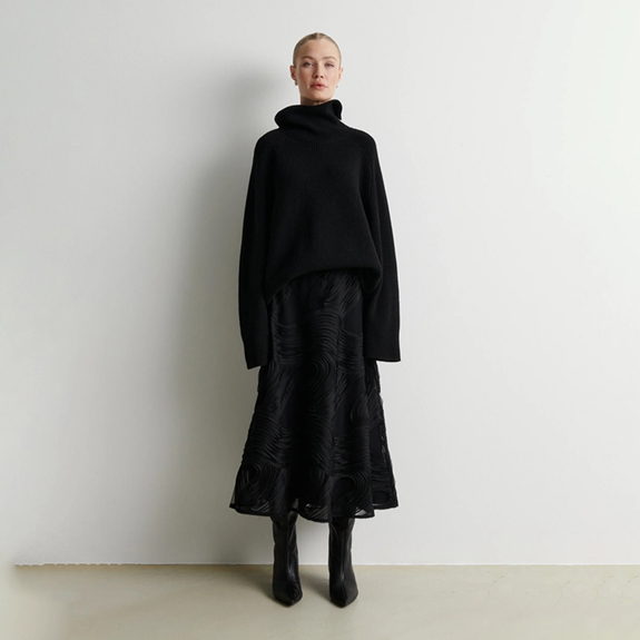 Soalie Skirt Black SECOND FEMALE