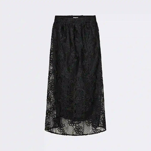 Spets Kjol Olera 2 Black LEVETE ROOM