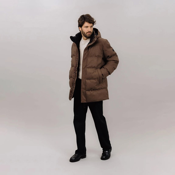 Sterling Padded Parka Brown URBAN PIONEERS