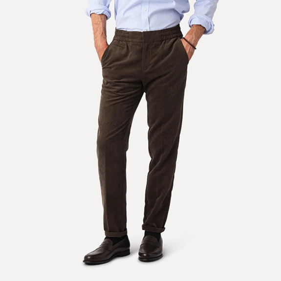 Tech Cord Pants Chocolate LESS WORRIES