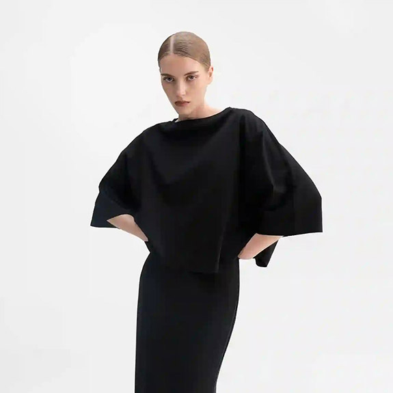 Thea Jersey Tee Black AHLVAR GALLERY