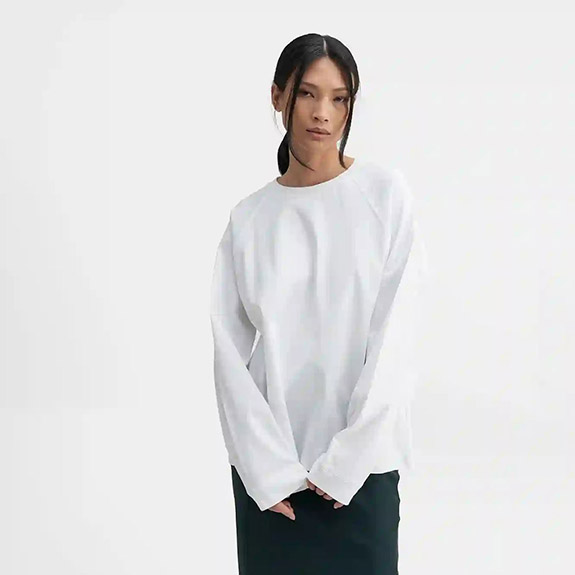 Thelma LS Tee Optic White AHLVAR GALLERY
