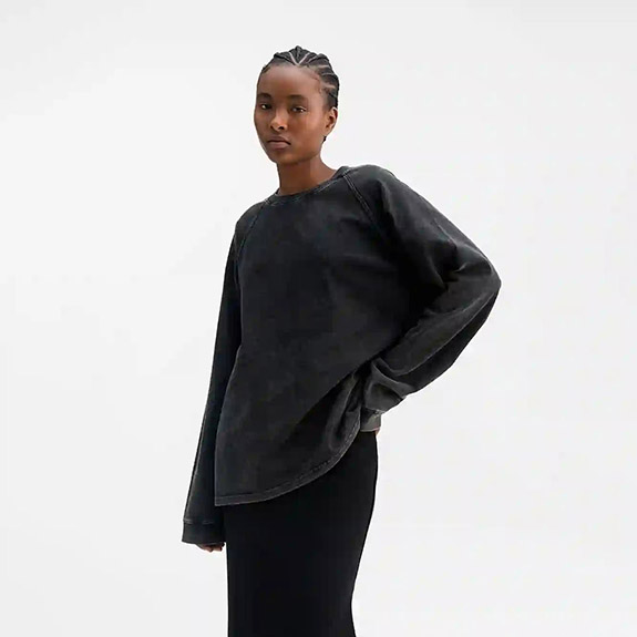 Thelma Ls Tee Washed Black AHLVAR GALLERY