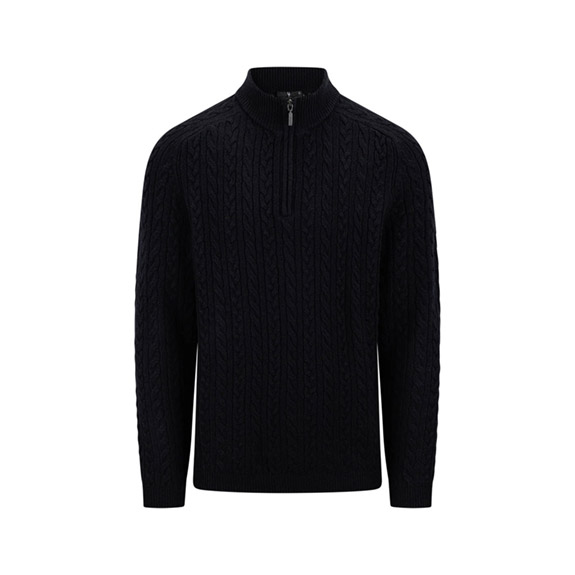 Tr�ja Edward Half-Zip Navy