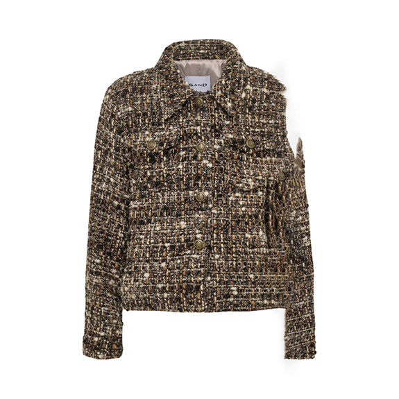 Tweed Jacka Florina 6873 Brun SAND