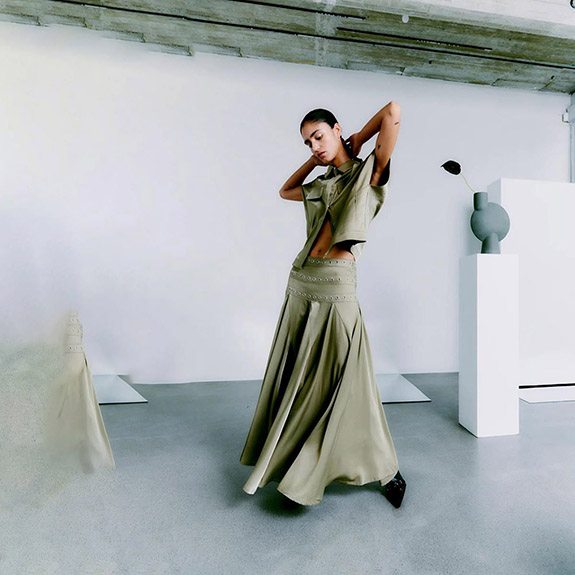 Vianna Skirt Sponge COPENHAGEN MUSE