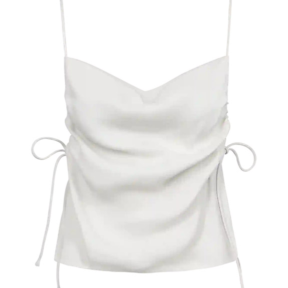 Visha Draped Linne Jet Stream COPENHAGEN MUSE