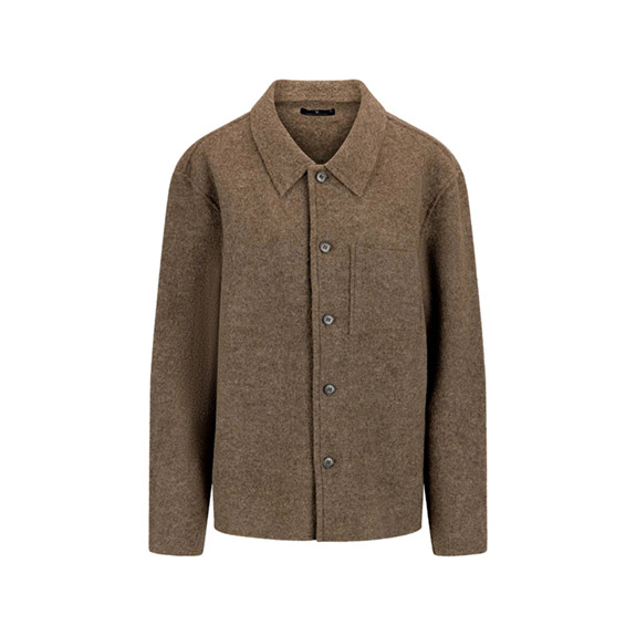 Zeno Wool  Shirt Brown URBAN PIONEERS