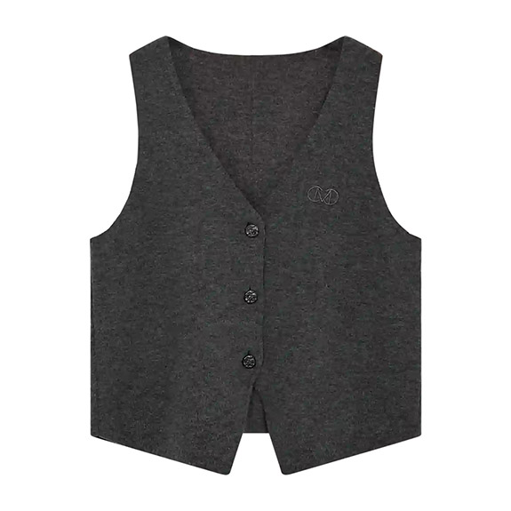Zina Waistcoat Dark Grey COPENHAGEN MUSE