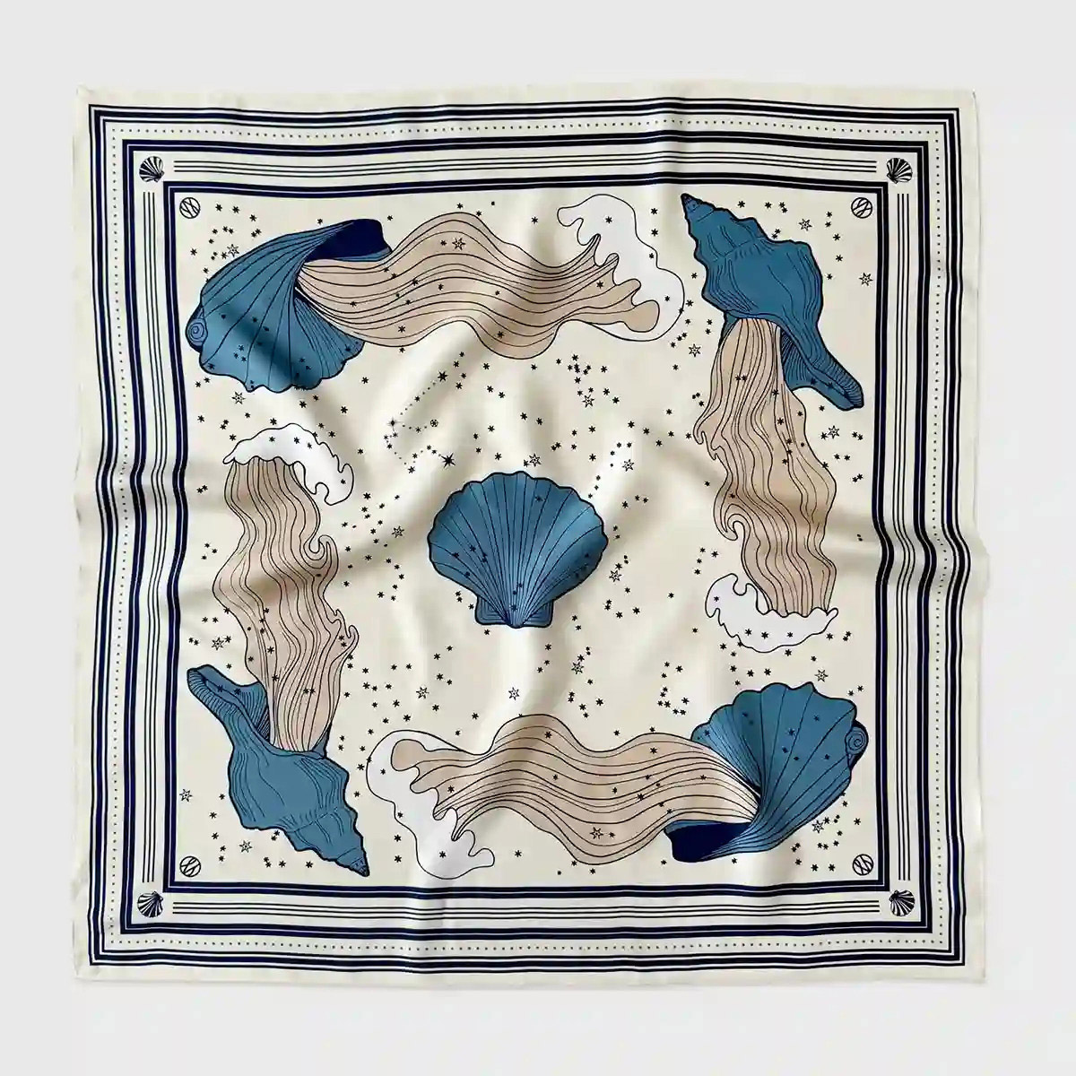 Zodiac Scart Acquaris Cream LESCARF