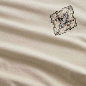 Adam Embroid Tee Ivory NN07 - bild 2