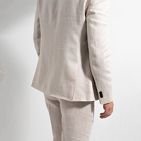 Aioro Linen Suits Jacket Nature - bild 2