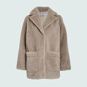 Alda Reversible Faux Fur Jacket Sand Gray MINUS - bild 2