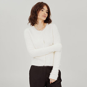 Alpaca Ull Cardigan Cream URBAN PIONEERS - bild 3