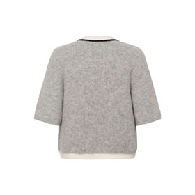 Alpha Contrast Cardigan Gey GESTUZ - bild 2