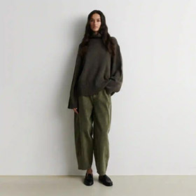 Alpha Knit T-neck Olive COPENHAGEN MUSE - bild 4