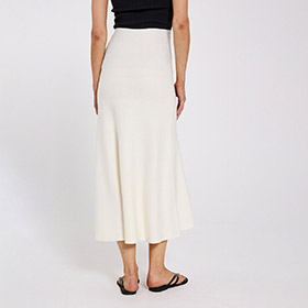 Als Midi Knit Skirt Off-White - bild 2