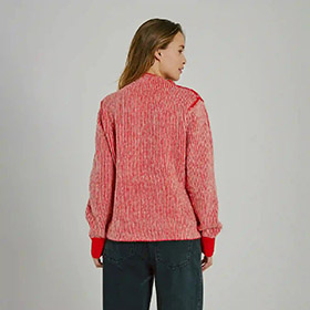 Armes Knit Top Red Stripe NORR - bild 2
