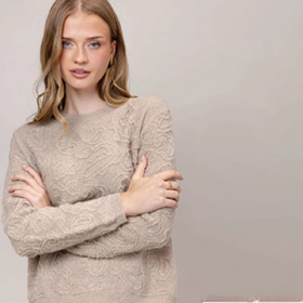 Barbara Cashmere Sweater Light Sand URBAN PIONEERS - bild 2