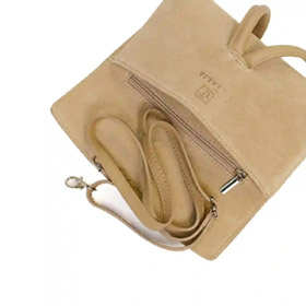Barletta Clutch Suede Beige LATALIA - bild 2