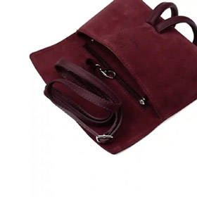 Barletta Clutch Suede Bordeaux LATALIA - bild 2