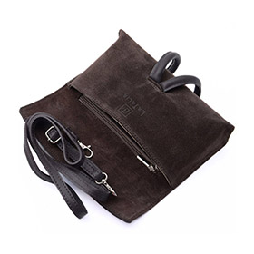 Barletta Clutch Suede Dk Brown LATALIA - bild 2