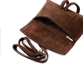 Barletta Suede Clutch Chocolate LATALIA - bild 2