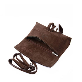 Bartletta Clutch Suede Brown LATALIA - bild 2
