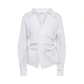 Bell Zip Ball Shirt White HAUTE LAMITE - bild 2
