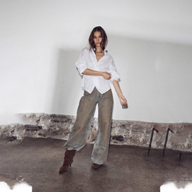 Bell Zip Ball Shirt White HAUTE LAMITE - bild 3