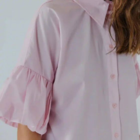 Betty SS Shirt Light Pink NORR - bild 2