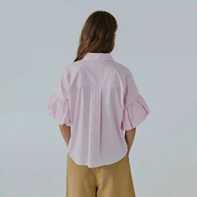 Betty SS Shirt Light Pink NORR - bild 3