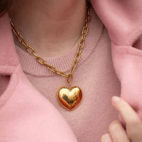 Big Heart Halsband Guld PFG STOCKHOLM - bild 2