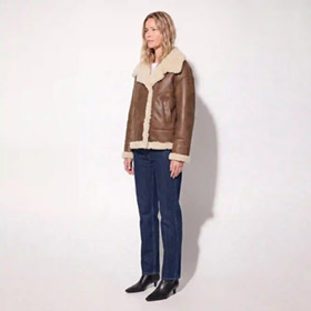 Bliss Jacket Faux Dk Cognac ROCKN BLUE - bild 3