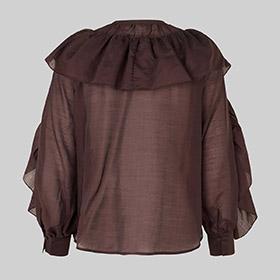 Blus Fria Frill Brown SEOND FEMALE - bild 4