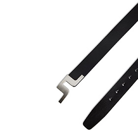 Bridger Leather Belt Black J LINDEBERG - bild 2