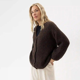 Cajsa Cardigan Brown HOLEBROOK - bild 1