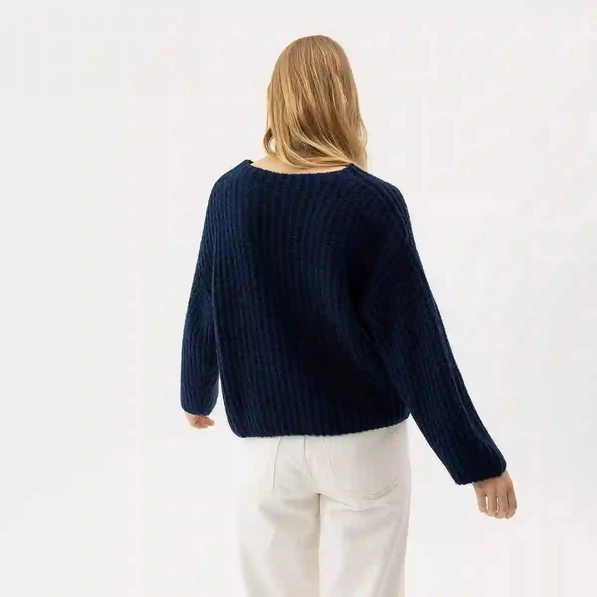 Cajsa Sweater Navy HOLEBRROK - bild 2