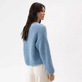 Cajsa Sweater Stonewash HOLEBROOK - bild 2