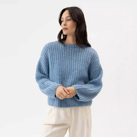 Cajsa Sweater Stonewash HOLEBROOK - bild 1