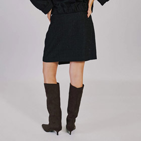 Camil short Skirt Black NORR - bild 2