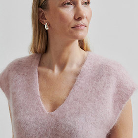 Camryn Knit Vest Sepia Rose SECOND FEMALE - bild 3