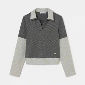 Candace LS Polo Striped Grey LAAGAM - bild 3