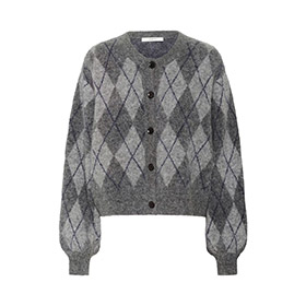 Cardigan Sasi Check Grey GESTUZ - bild 2