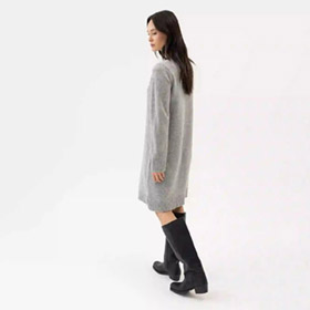Carro Dress Grey Melange HOLEBROOK - bild 2