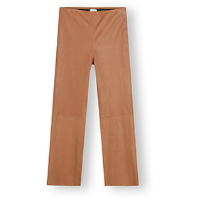 Celia Cognac Stretch Leather Pants - bild 2