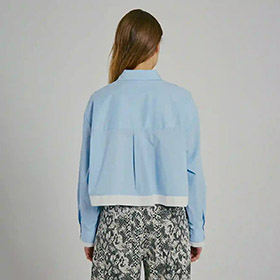 Cest Short Shirt Light blue NORR - bild 3