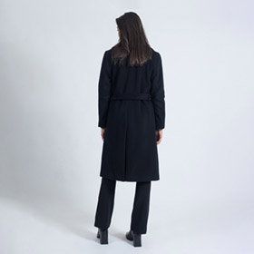 Clareta Coat Midi Black SAND - bild 3