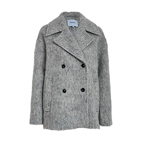 Clover Short Coat Grey Melange MINUS - bild 2